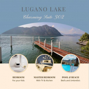 Luganersee, Pool, Strand, Parkplatz, Suite